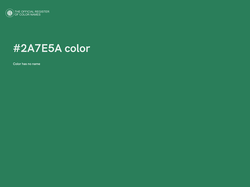 #2A7E5A color image