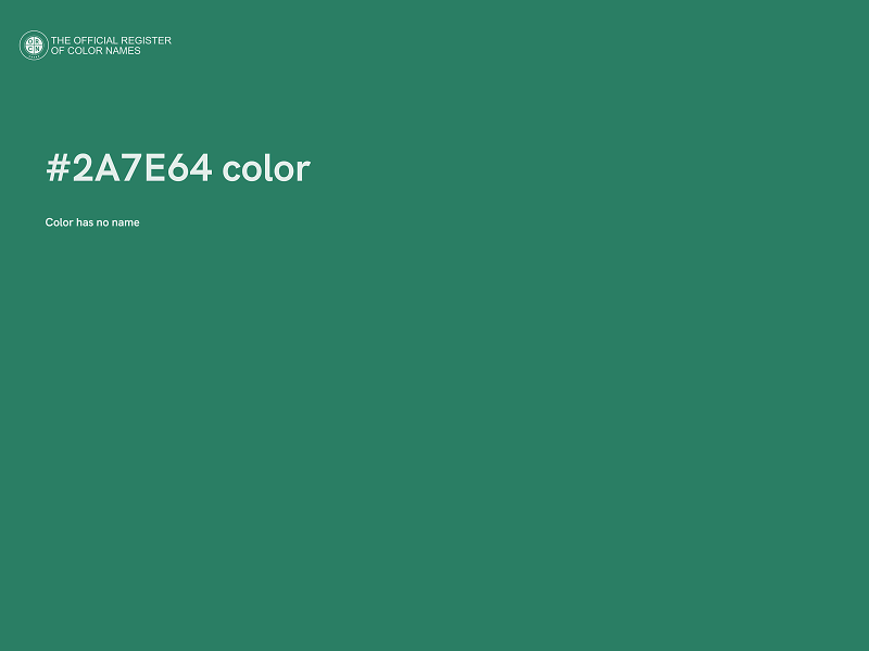 #2A7E64 color image