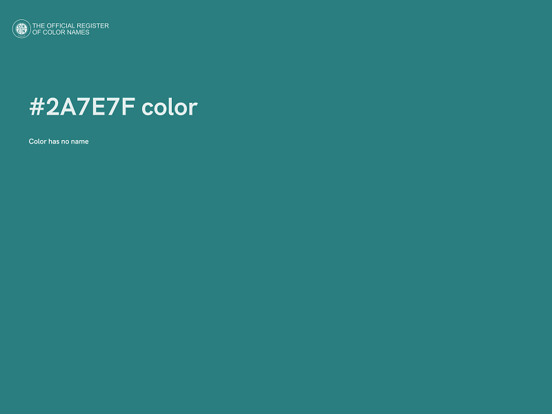 #2A7E7F color image