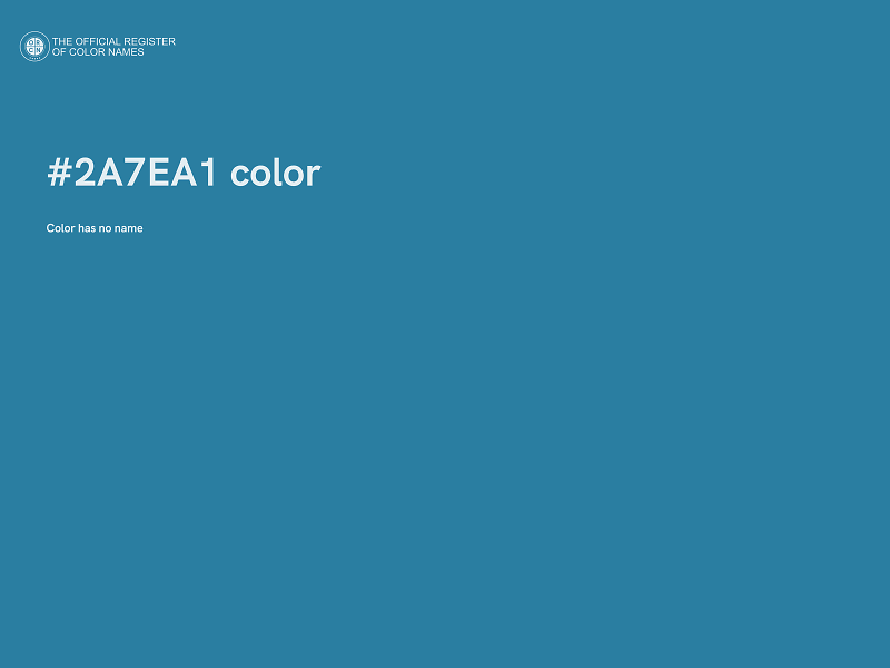 #2A7EA1 color image