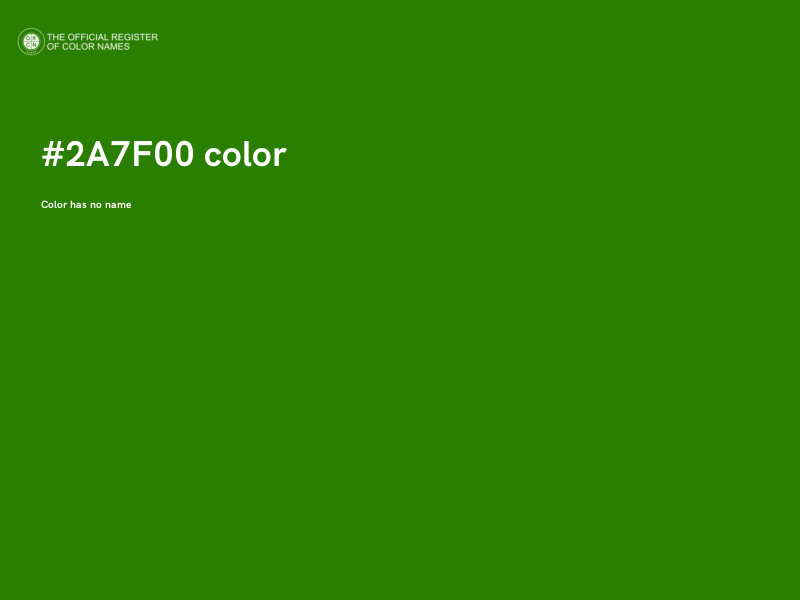 #2A7F00 color image