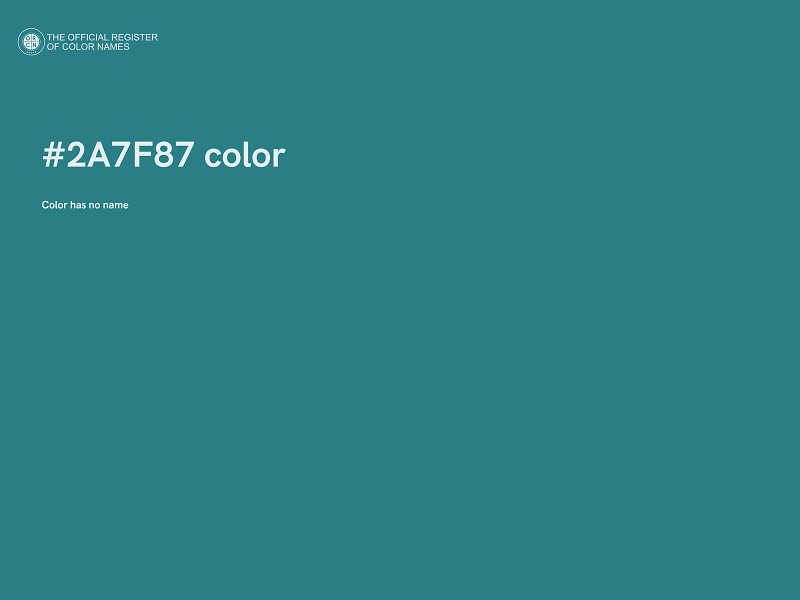 #2A7F87 color image