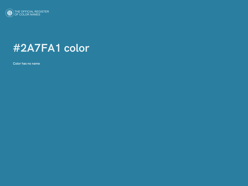 #2A7FA1 color image