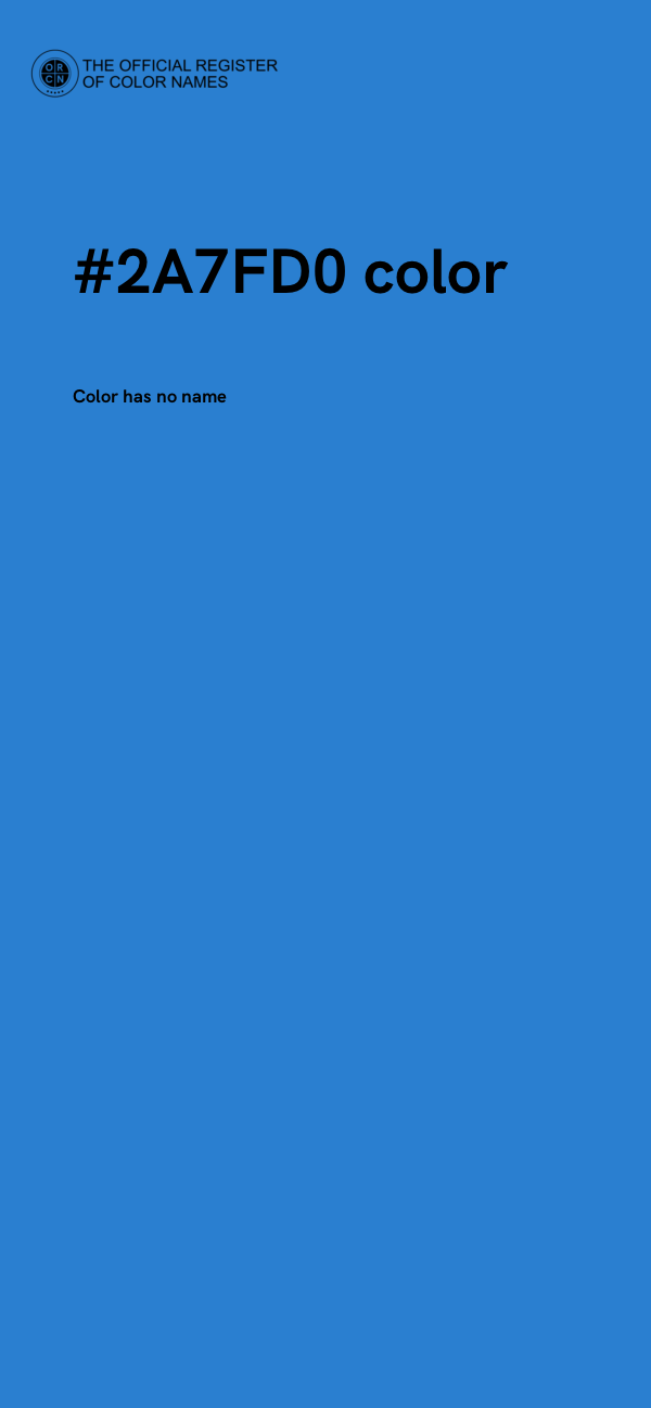 #2A7FD0 color image