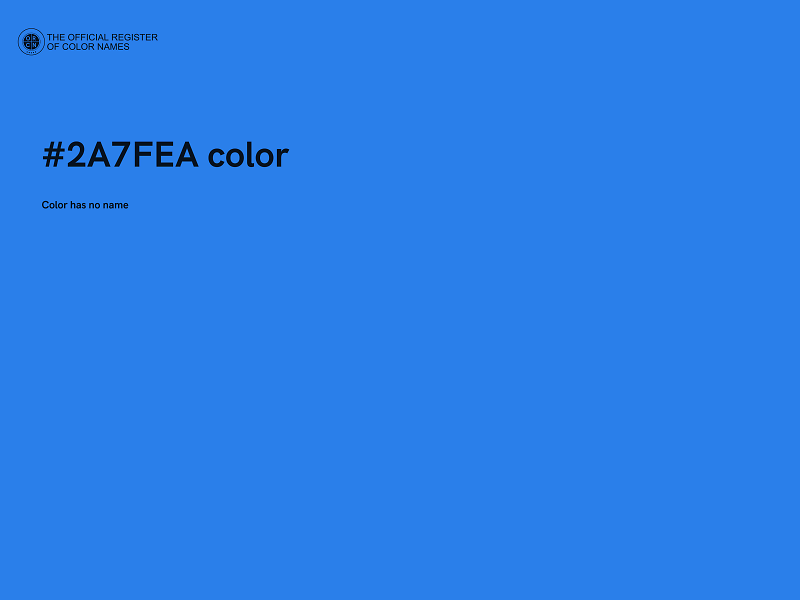 #2A7FEA color image