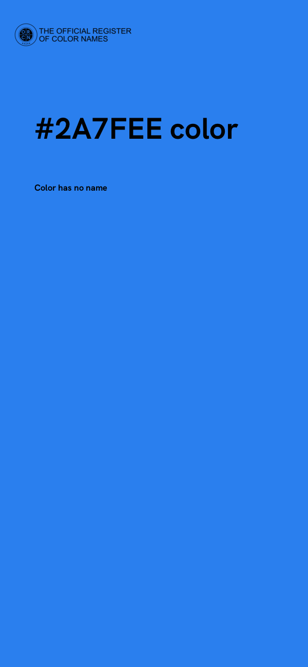 #2A7FEE color image