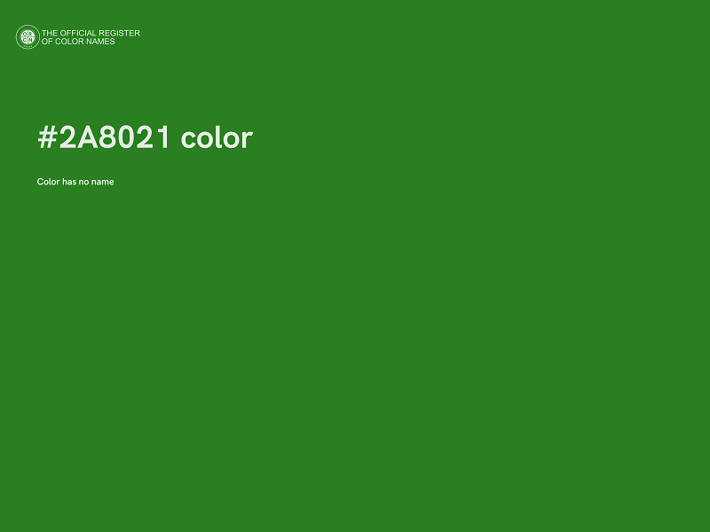 #2A8021 color image