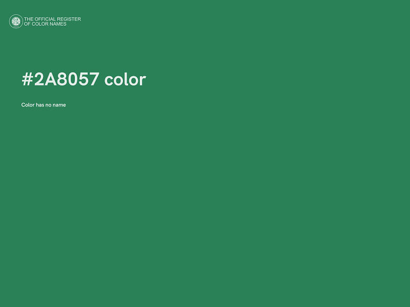 #2A8057 color image