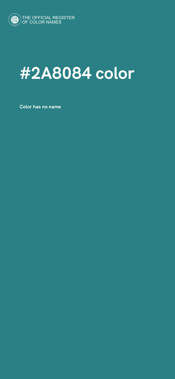 #2A8084 color image