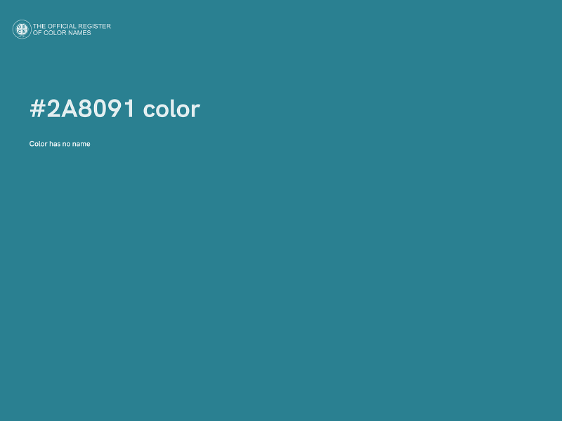 #2A8091 color image