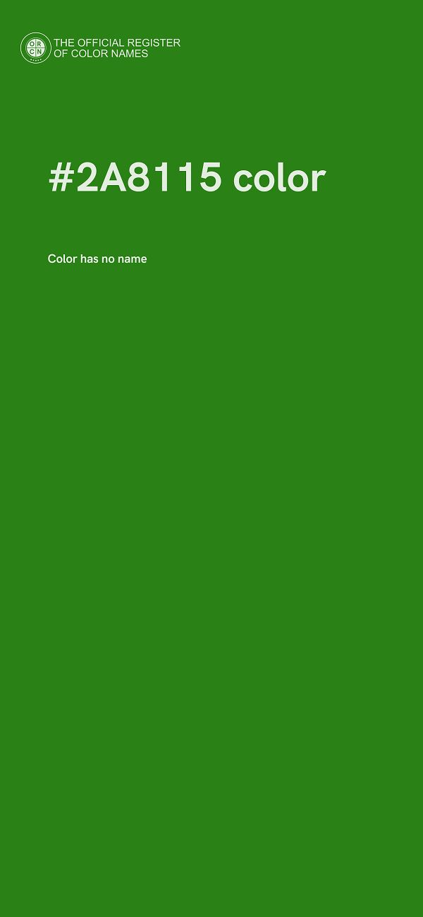 #2A8115 color image
