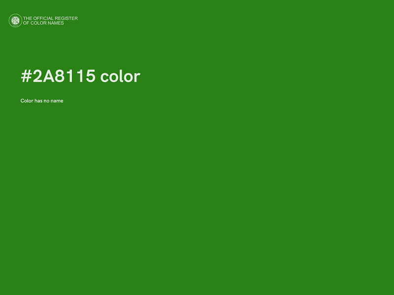 #2A8115 color image