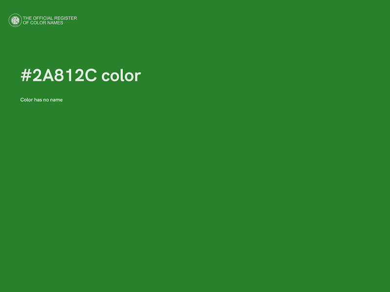 #2A812C color image