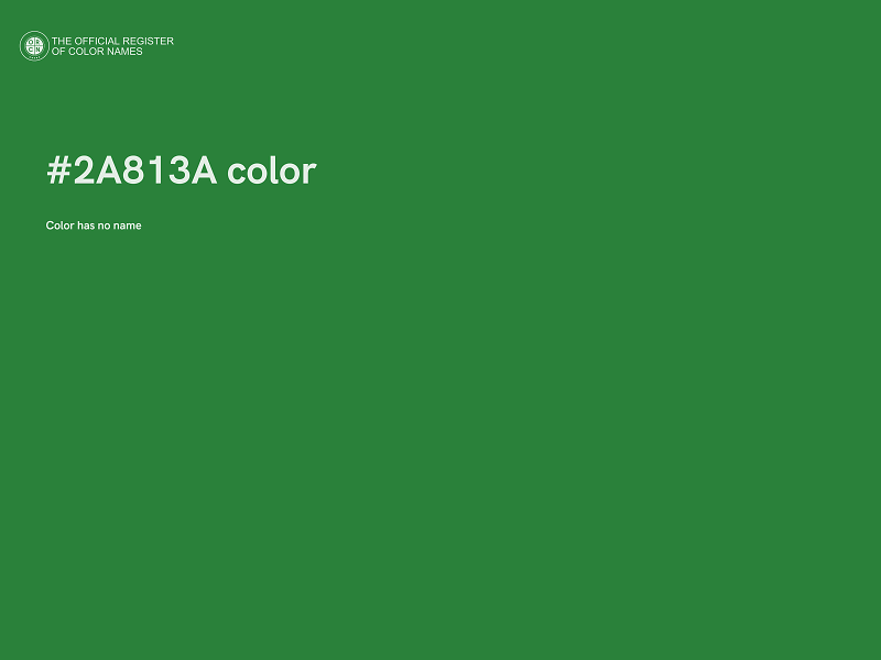 #2A813A color image