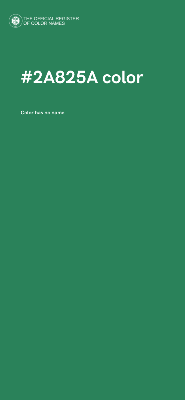 #2A825A color image
