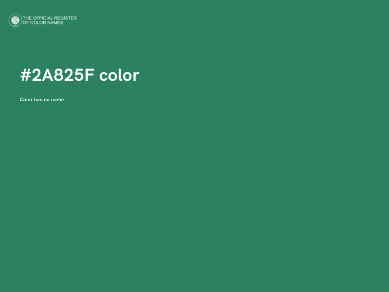 #2A825F color image
