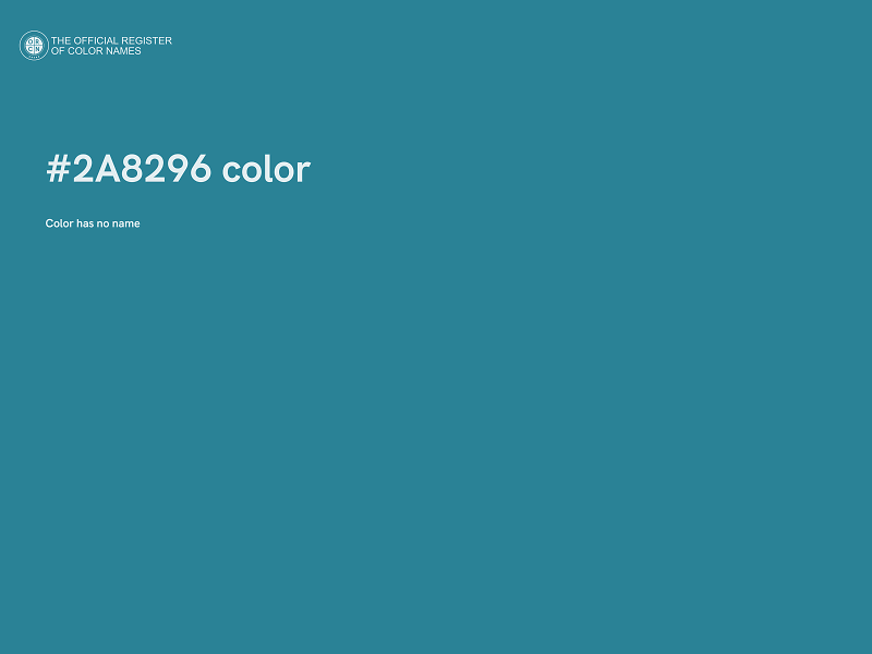#2A8296 color image