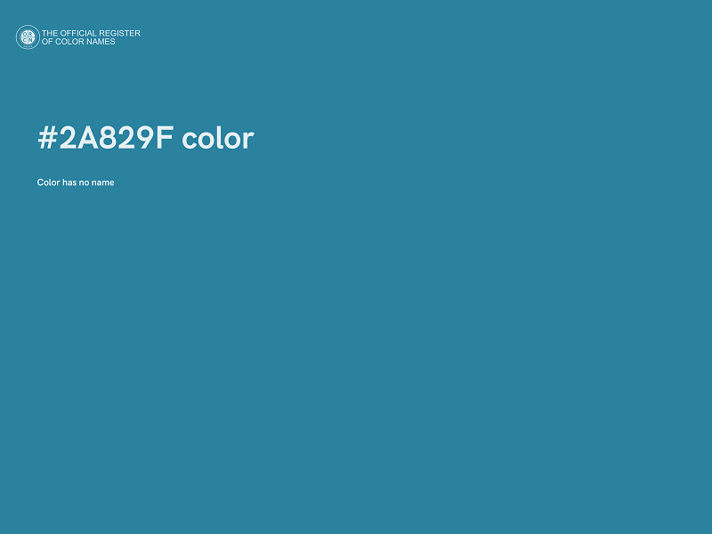 #2A829F color image