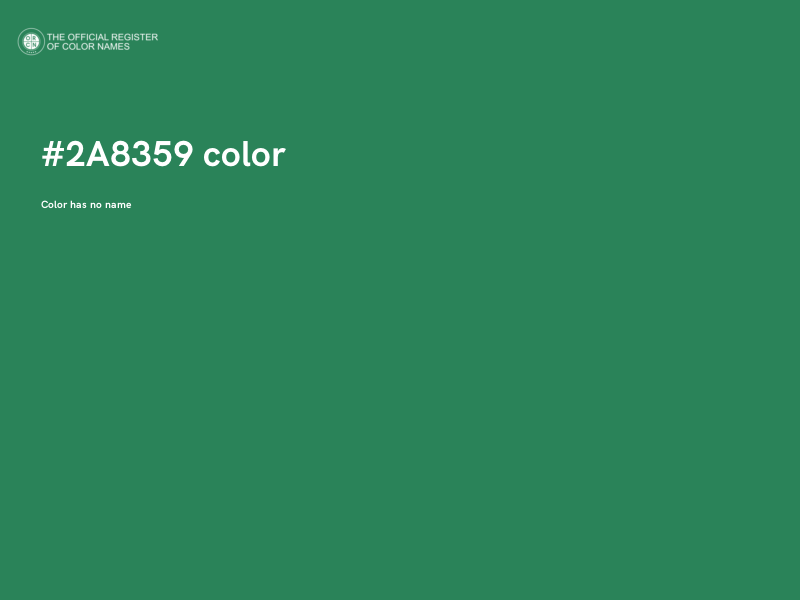 #2A8359 color image