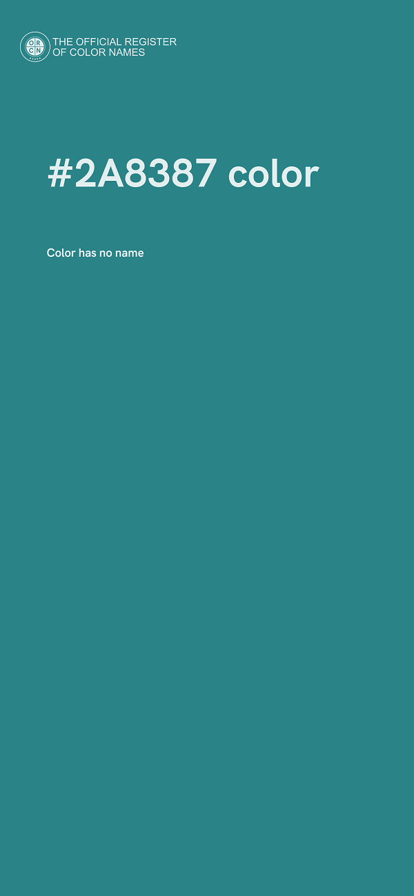 #2A8387 color image