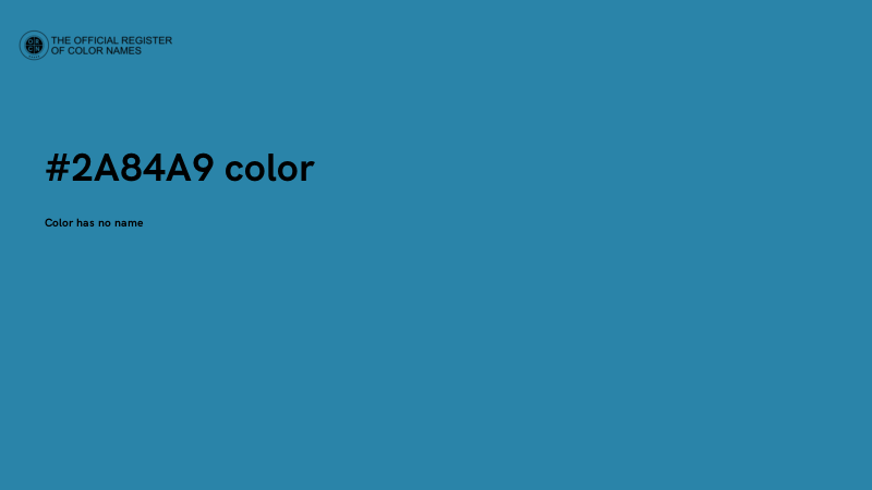 #2A84A9 color image