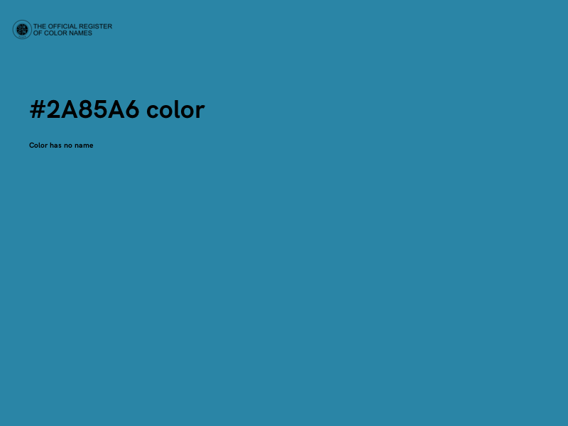 #2A85A6 color image
