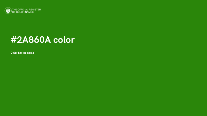 #2A860A color image