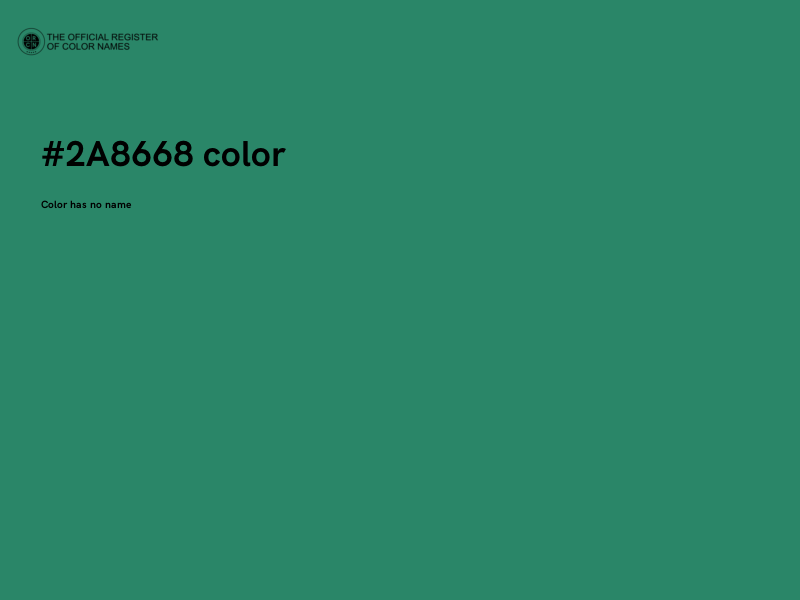 #2A8668 color image