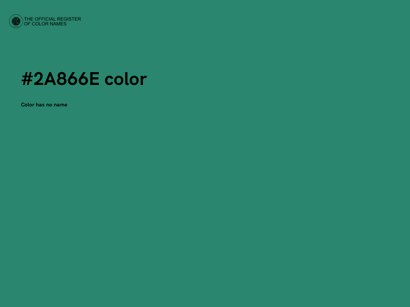 #2A866E color image