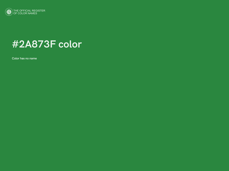 #2A873F color image