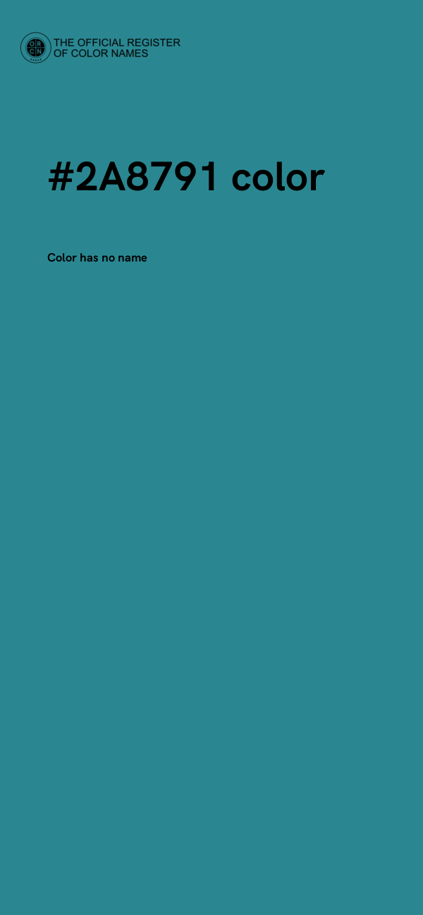 #2A8791 color image