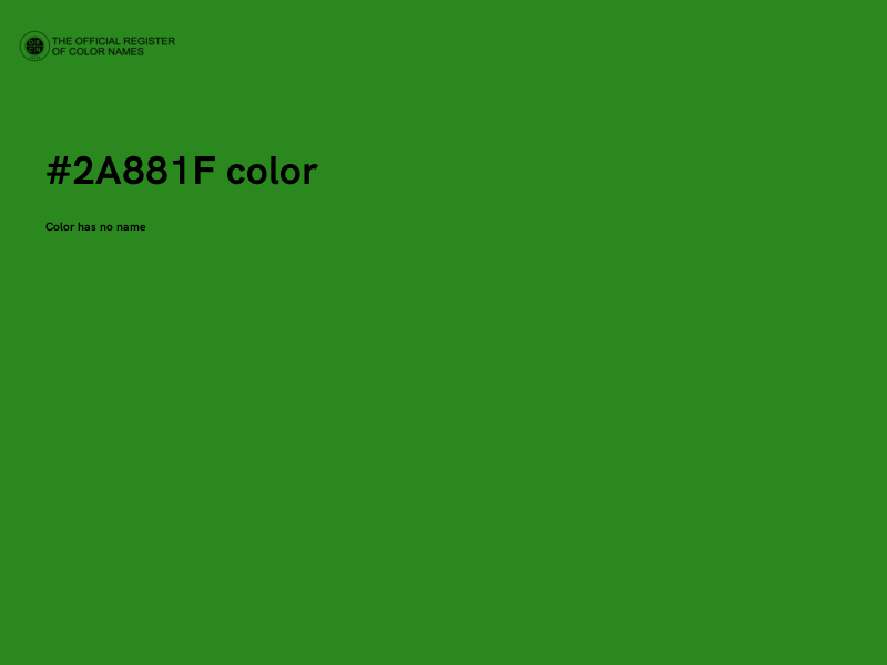 #2A881F color image