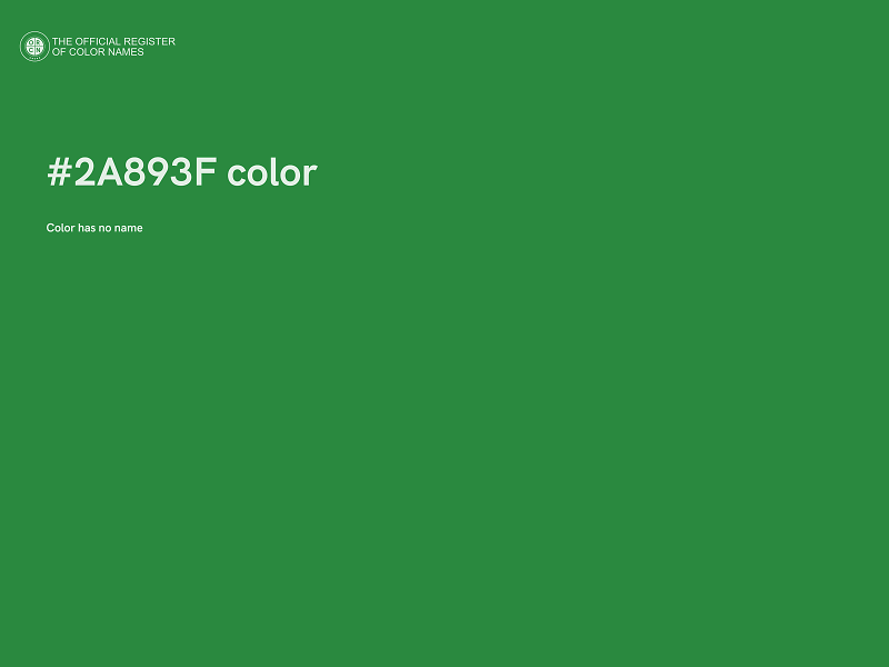 #2A893F color image