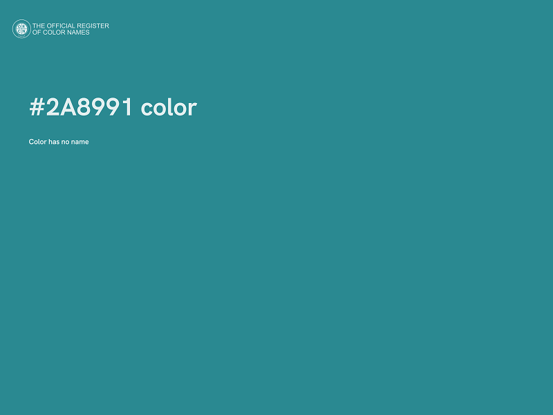 #2A8991 color image