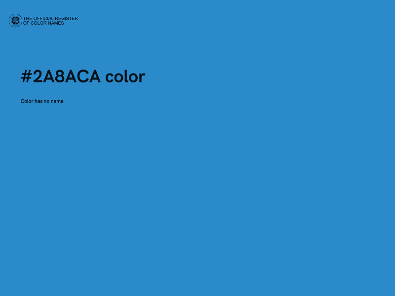 #2A8ACA color image