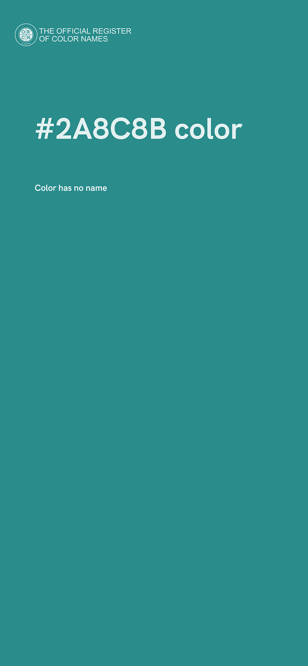 #2A8C8B color image