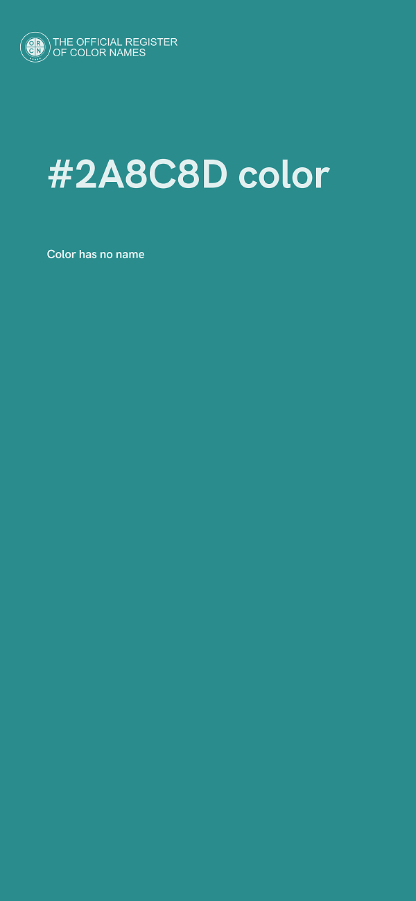 #2A8C8D color image