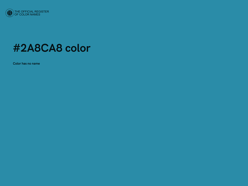 #2A8CA8 color image