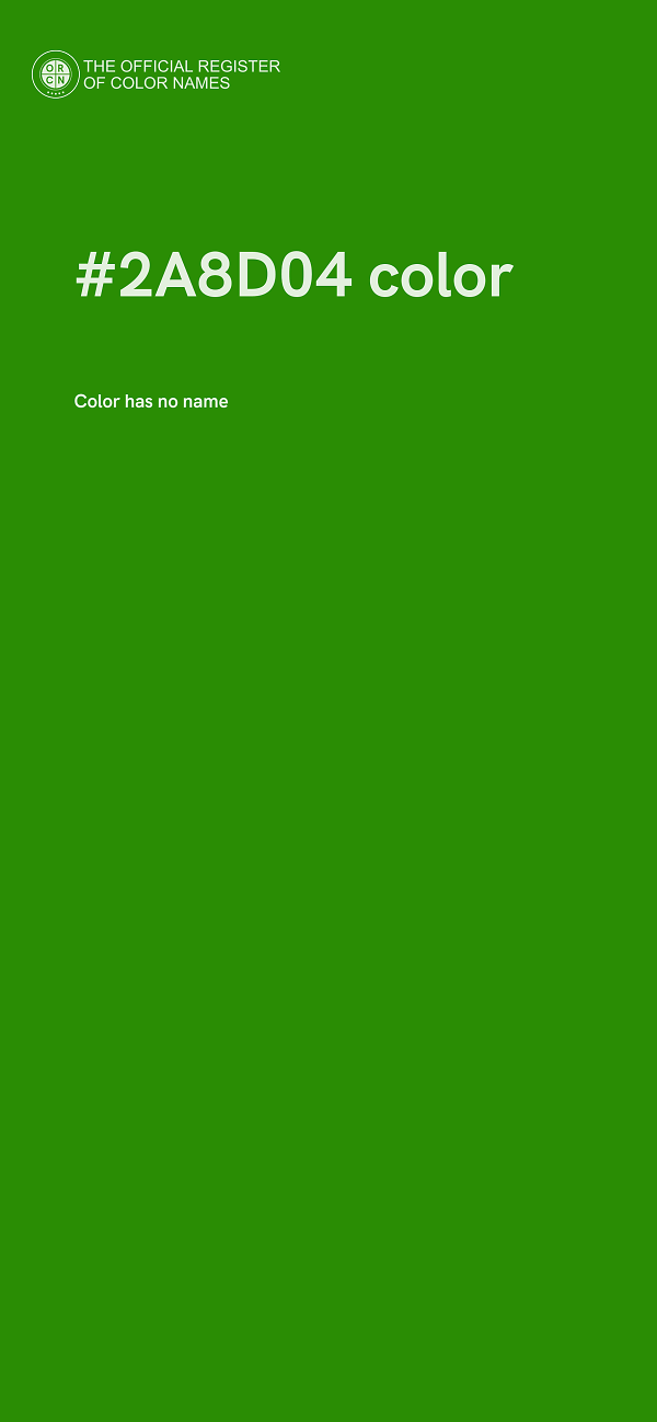 #2A8D04 color image