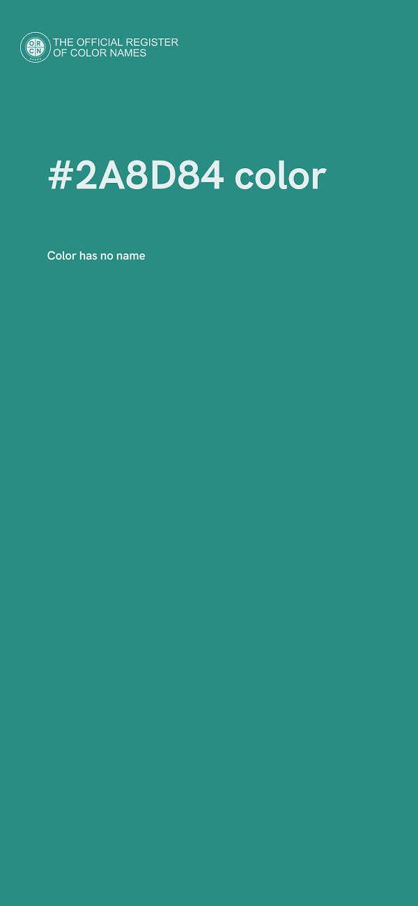 #2A8D84 color image