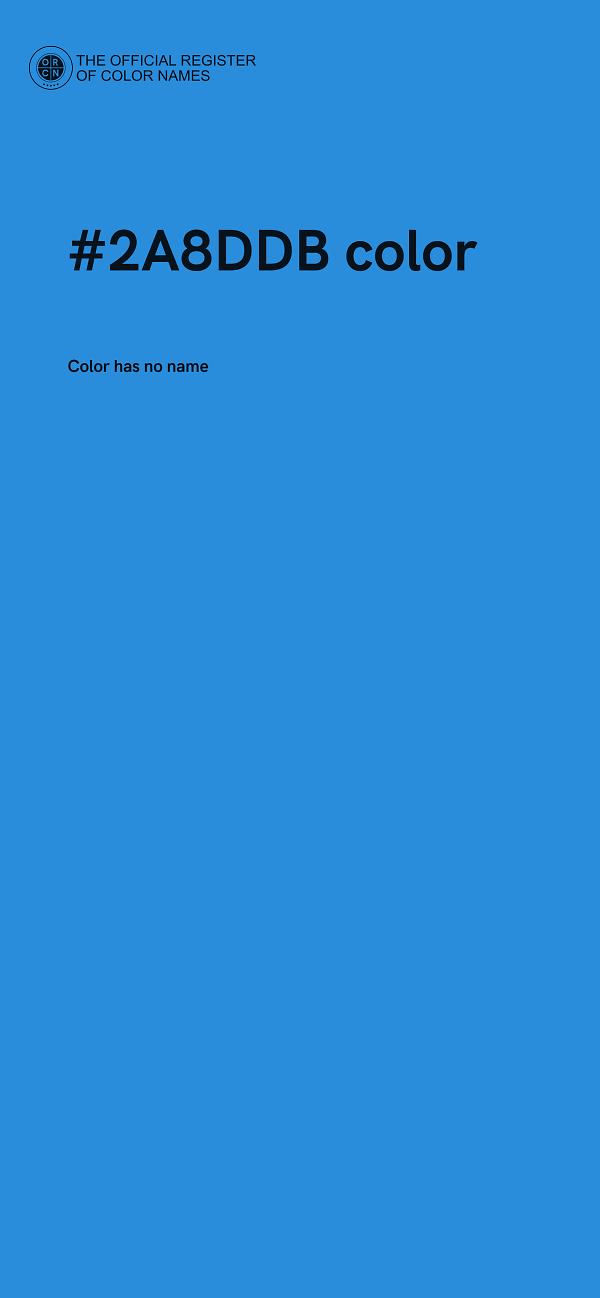 #2A8DDB color image