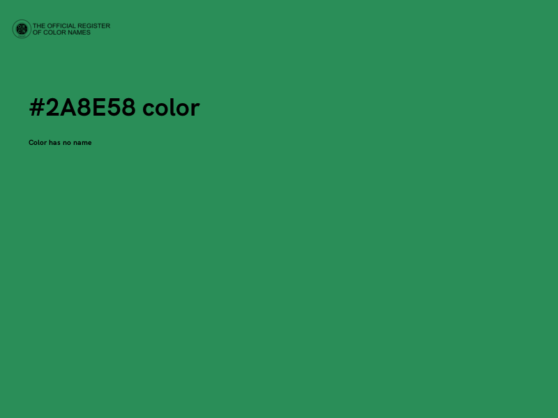 #2A8E58 color image