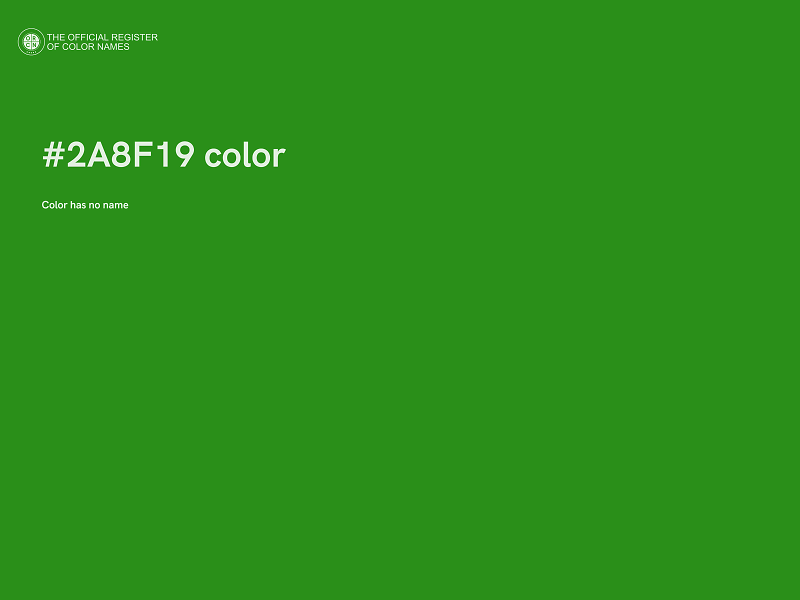 #2A8F19 color image