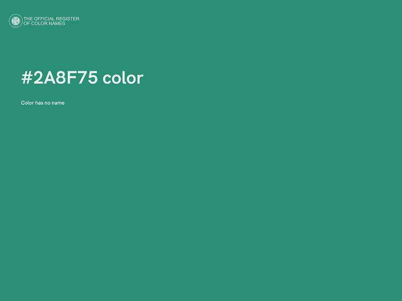 #2A8F75 color image
