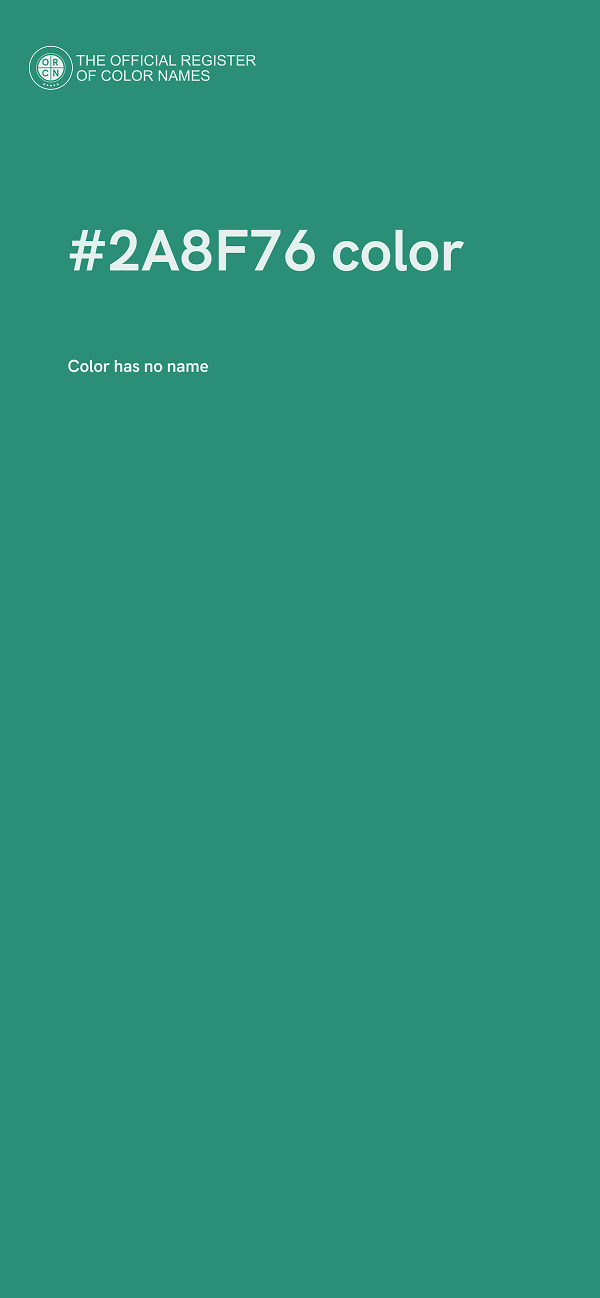 #2A8F76 color image