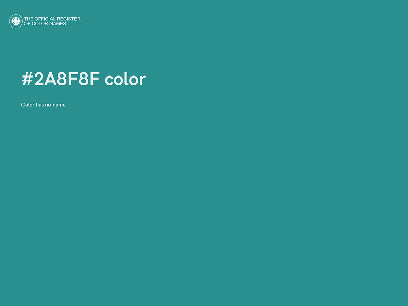 #2A8F8F color image