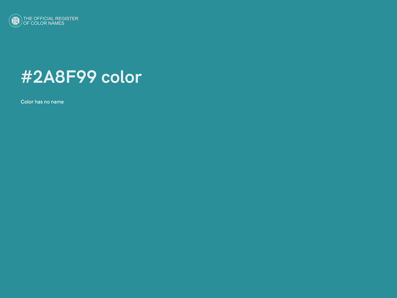#2A8F99 color image
