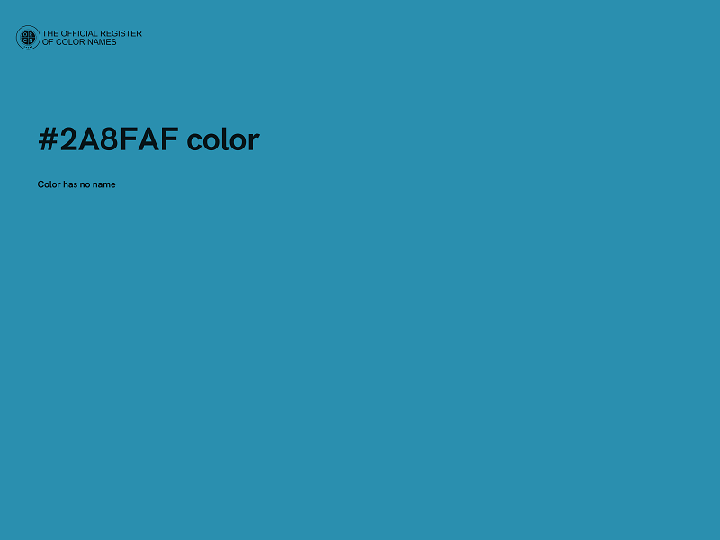 #2A8FAF color image