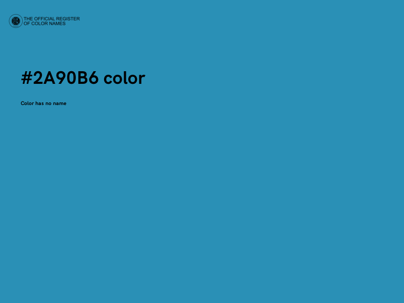 #2A90B6 color image