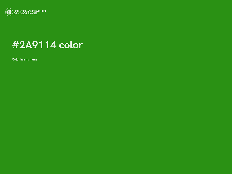 #2A9114 color image